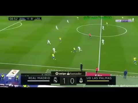 Análisis Gol de Tana tras la gran salida de balón de Bigas en el Real Madrid 3 UD Las Palmas 3