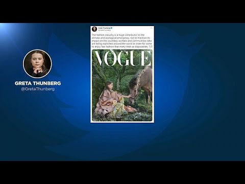 غريتا تونبرج تتحدث عن الموضة والبيئة على الصفحة الأولى لمجلة "فوغ إسكندنافيا"…