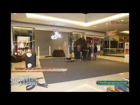 Exposição Gigantes da Era do Gelo no ParkShoppingCampoGrande - Rio de Janeiro