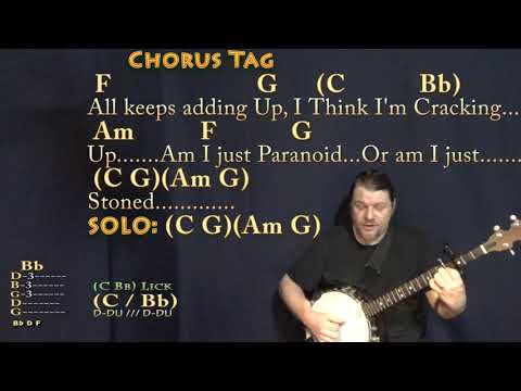 Basket Case (Green Day) Banjo Cover Lesson with Chords/Lyrics - Capo 3rd Fret