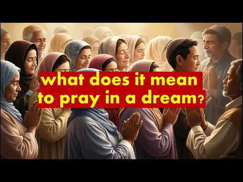 praying in a dream meaning / what does it mean to pray in a dream? / interpretation / significance