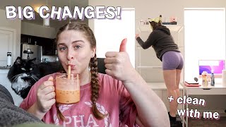 BIG CHANGES in the Apartment & CLEAN WITH ME! + a little planning sesh for changing habits