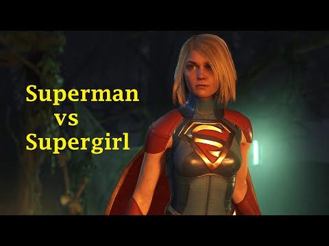 Superman vs Supergirl - Injustice 2
