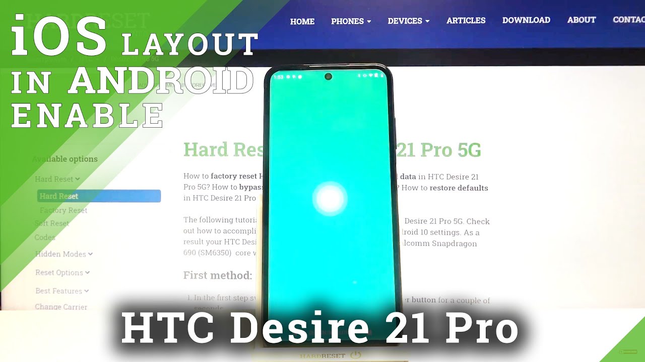 How to Install iOS Control Center on HTC Desire 21 Pro
