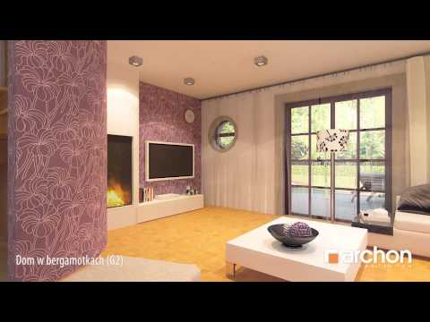 Dom w bergamotkach (G2)- Wirtualny spacer po wnętrzu, projekt ARCHON+