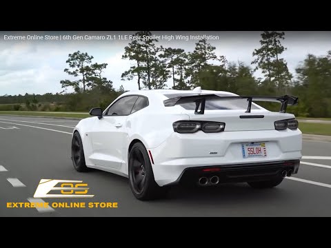 Extreme Online Store | 6th Gen Camaro ZL1 1LE Rear Spoiler High Wing Installation