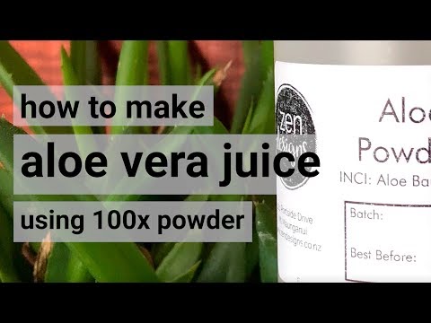 How to Make Aloe Vera Juice with Aloe Powder 100x (for cosmetic use)