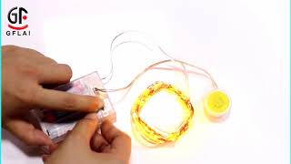 3AA Battery Operated LED Fairy String Lights Timer TRY ME Function Holiday Crafts Decoration