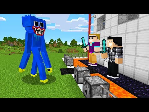 Huggy Wuggy vs The Most Secure House - Minecraft