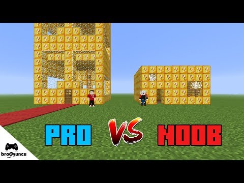 NOOB VS PRO EV ŞANS BLOKLARI YAPI KAPIŞMASI