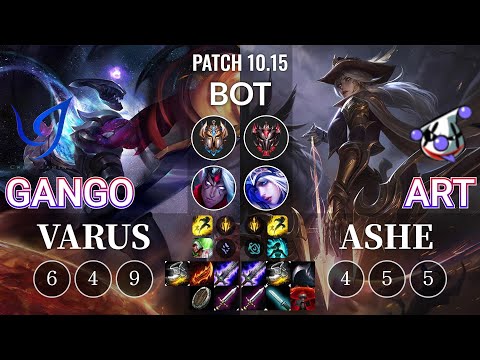CGA Gango Varus vs RJ Art Ashe Bot - KR Patch 10.15