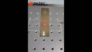 RHTEC Laser Engraving Machine for Brass Black and White Color Engraving.#metalengraving