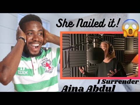 Singer Reacts to Aina Abdul - I Surrender (Celine Dion) FIRST TIME REACTION