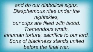 Sacramentum - Blood Shall Be Spilled Lyrics