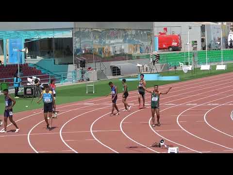 400m Boys Round 1, Heat 2 - Asian Youth Athletic Cship 2022, Kuwait