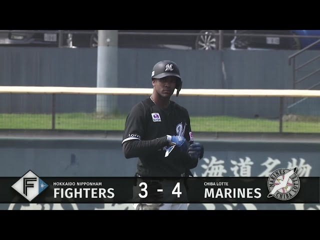 【ファーム】マリーンズ・アセべド センターの頭上を越えるタイムリー2ベースで一気に逆転!! 2025年7月9日 北海道日本ハムファイターズ 対 千葉ロッテマリーンズ