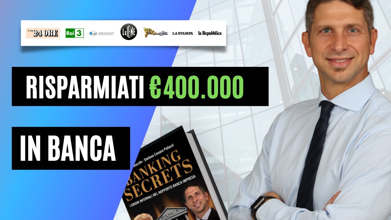 Risparmiati 400.000 euro in banca