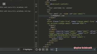 Download the video "Demo video of exploiting CSRF where token validation only depends on the token being present."
