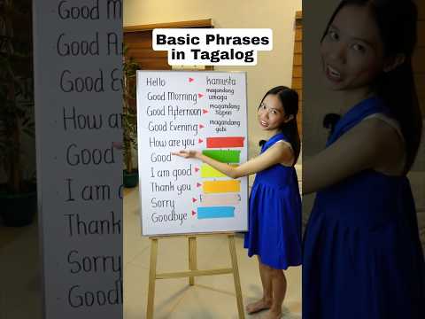 ENGLISH TO TAGALOG - Basic Greetings #tagalog #philippines #languagelearning