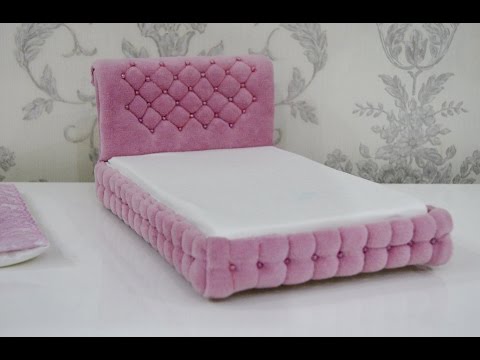 Кровать для кукол Барби, Монстер Хай и.т.д./Bed for dolls Barbie, Monster High, etc.