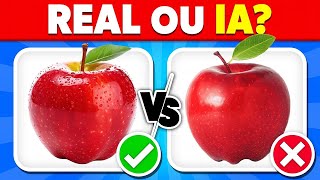 Adivinhe Qual É a Imagem Real 🍎👀 99% Vai Errar Esse Teste