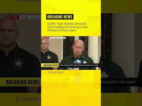 Tiger Woods arrested and charged for driving under influence after crash