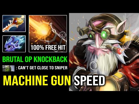 You Can't Get Close to This Sniper 100% Full Speed Knockback Triple Wraith Band Dota 2