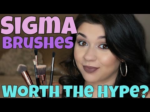 Sigma Beauty Makeup Brushes Review - Worth the Hype? 3DHD, F80, E40, and more! | hellocrisst