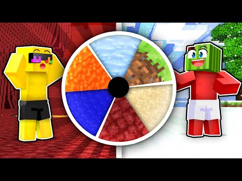 Minecraft HIDE & SEEK But SPIN THE WHEEL Chooses Biome!