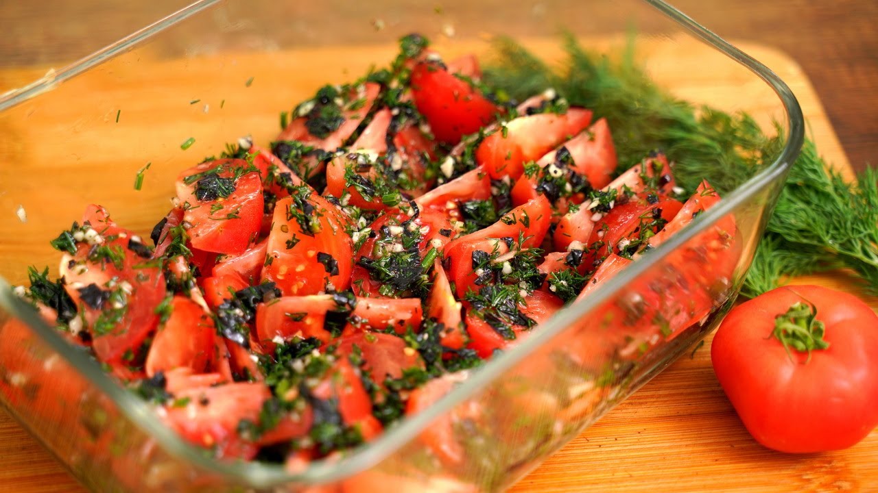 Маринованные помидоры - самый ВКУСНЫЙ и простой рецепт! Помидоры по-корейски. Закуска из помидоров