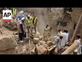 Rescuers search rubble for survivors after earthquake in Afghanistan