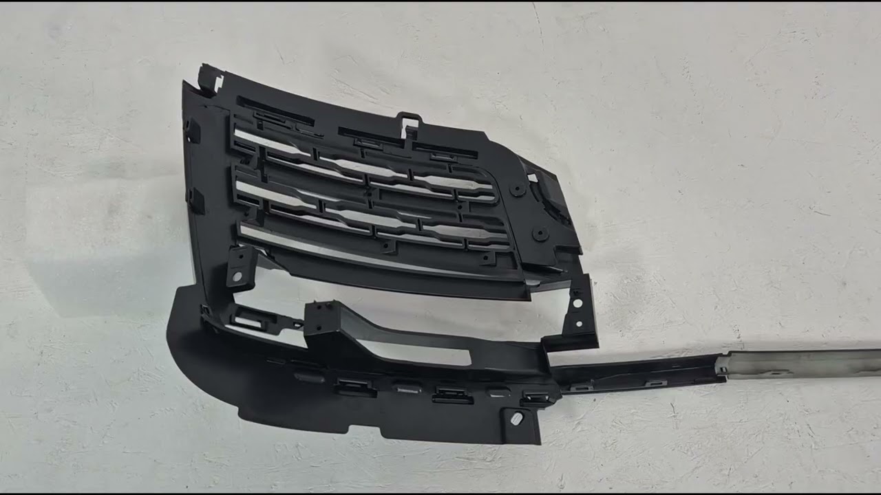 Range Rover IV L405 2013–2021 Sada líšt na predný nárazník SVA Black (2018-2021, 3 ks) Video 1