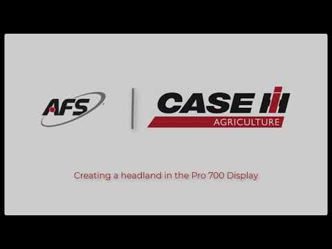 Creating a headland in the Pro 700 Display