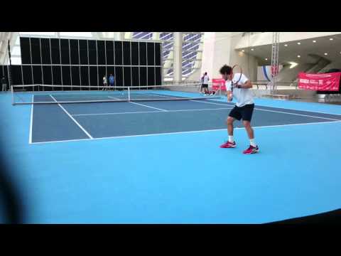 Pablo Cuevas practice Valencia Open