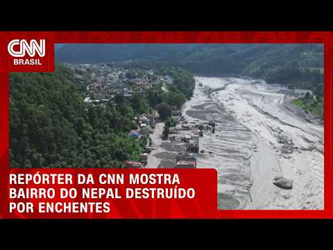 Enchentes no Nepal: Repórter da CNN mostra destruição após desastre | CNN 360º