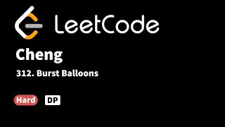 YouTube video 'LeetCode 312. Burst Balloons'