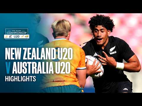 HIGHLIGHTS | New Zealand U20 v Australia U20 | U20 Rugby Championship, 2026