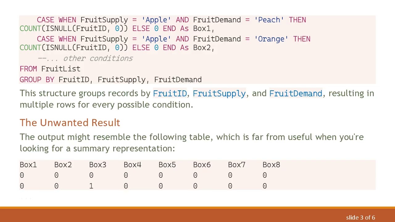 Fixing SQL Queries: How to Return a Single Row with Counts in T-SQL