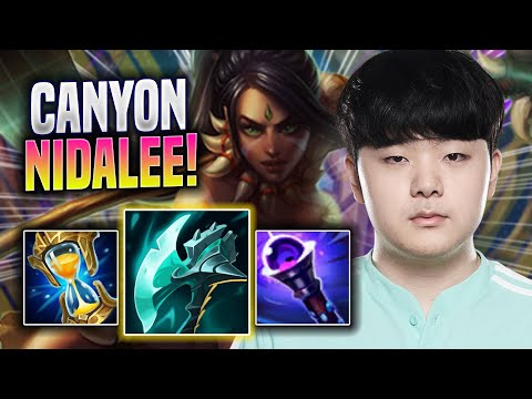 CANYON DOMINATING WITH NIDALEE! - DK Canyon Plays Nidalee JUNGLE vs Wukong! | Season 2022