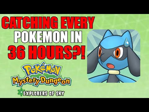 I speedran a LIVING DEX in Pokemon Mystery Dungeon Explorers of Sky!