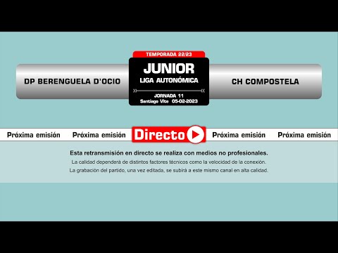 🎥​ DP Berenguela D`Ocio - CH Compostela [Campeonato autonómico Junior | J11]