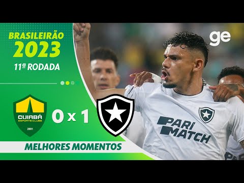 Gols e lances de Cuiabá x Botafogo