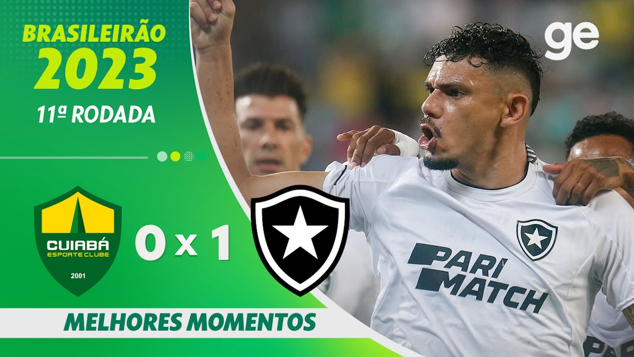 VÍDEO | Gol e melhores momentos da vitória do Botafogo sobre o Cuiabá na Arena Pantanal