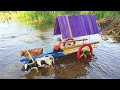 DIY Woodworking Ideas Making Cow Bullock Cart From Wooden Sticks