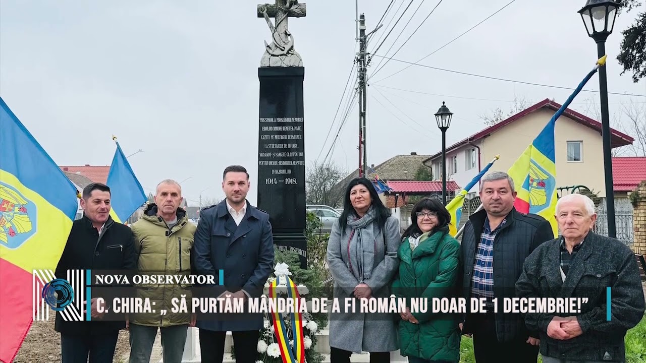 C. Chira: „ Să purtăm mândria de a fi român nu doar de 1 Decembrie!”