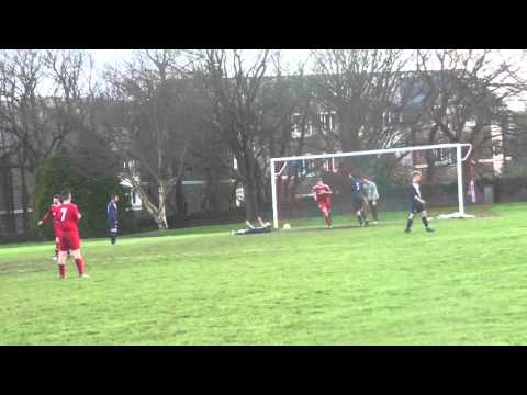 Adam McCullough scores for Braddan v D&D (0-5) 6 April 2016