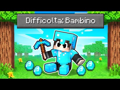 GIOCO CON LA DIFFICOLTA' PER BAMBINI SU MINECRAFT