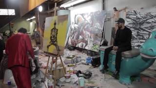 The RZA  David Choe A Black Mozart X Korean Jesus Collaboration