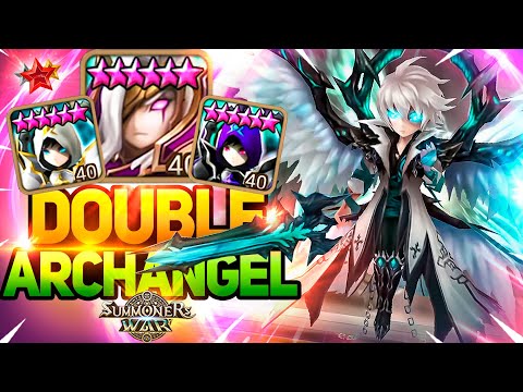 LIGHT and DARK ARCHANGEL in ONE TEAM. Artamiel and Fermion in Summoners War