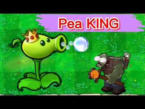 PVZ 1 discover: Pea King - Which zombie team can beat the pea king?